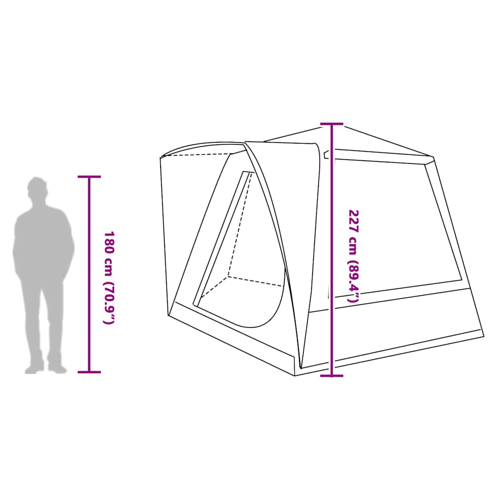 Campingzelt 420 X 420 X 227 Cm Polyester