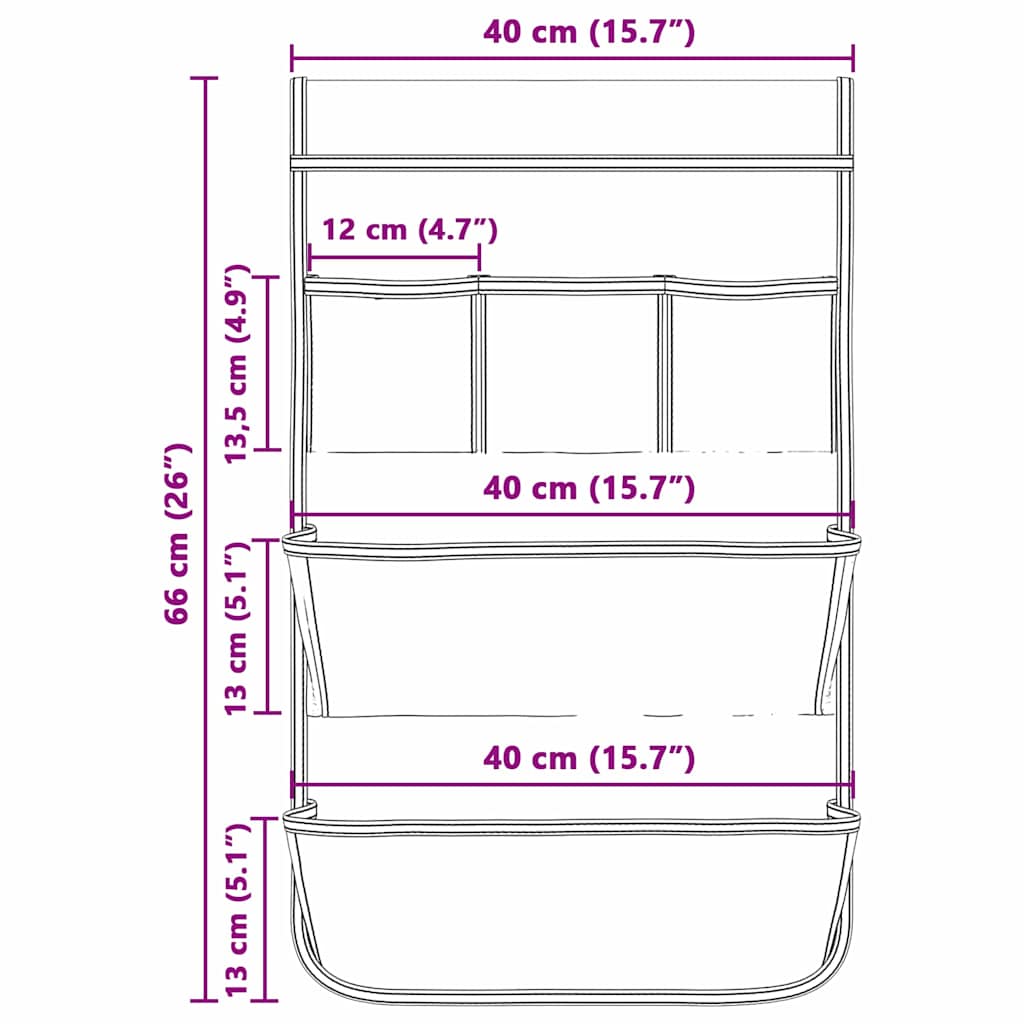 Aufbewahrungstasche Mit Speicher Grau Oxford