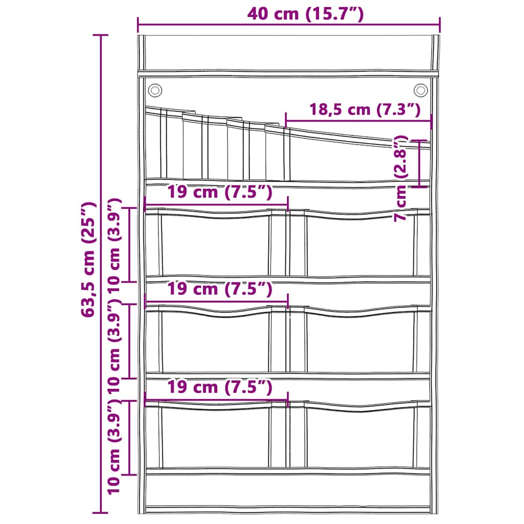 Aufbewahrungstasche Oxford-Gewebe