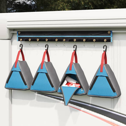 Aufbewahrungstasche Grau Blau Rot Oxford