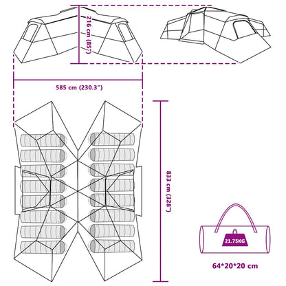 Familienzelt 833 X 585 X 216 Cm Polyester