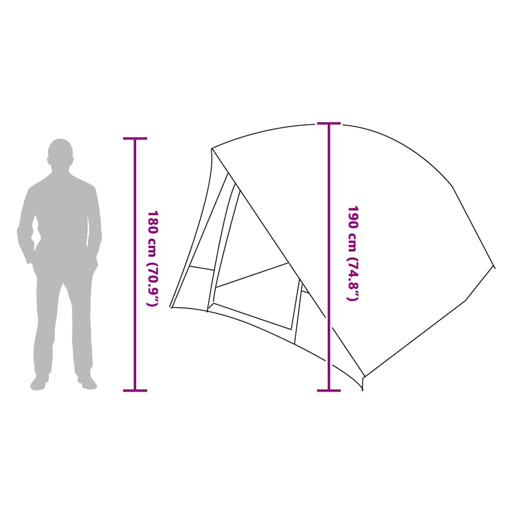 Campingzelt 320 X 275 X 190 Cm Polyester