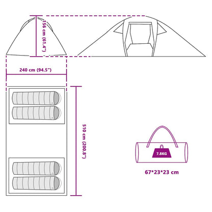 Zelt Mit Dach Sonstiges Und Schwarz 510 X 240 X 156 Cm
