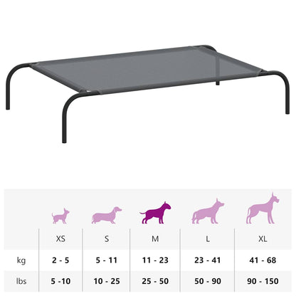 Hundebett Erhöht 110X65X20 Cm Und Stahl