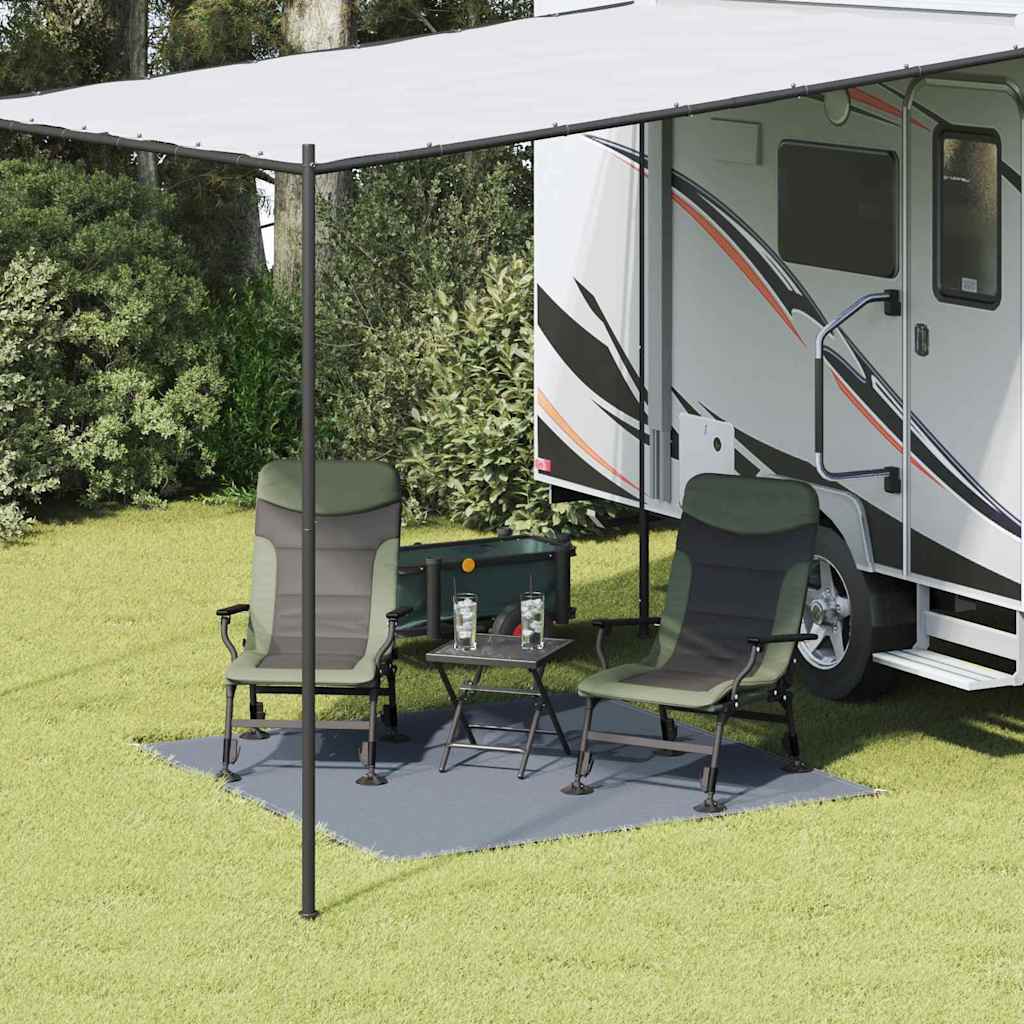 Zeltteppich Blaugrau Polyethylen Blau-Grau