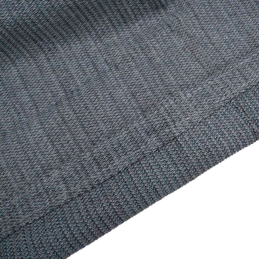 Zeltteppich Blaugrau Polyethylen Blau-Grau