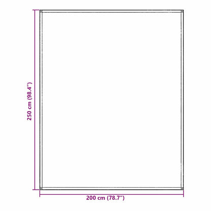 Zeltteppich Blaugrau Polyethylen Blau-Grau