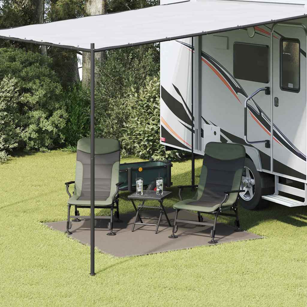 Zeltteppich Polyethylen Hellgrau