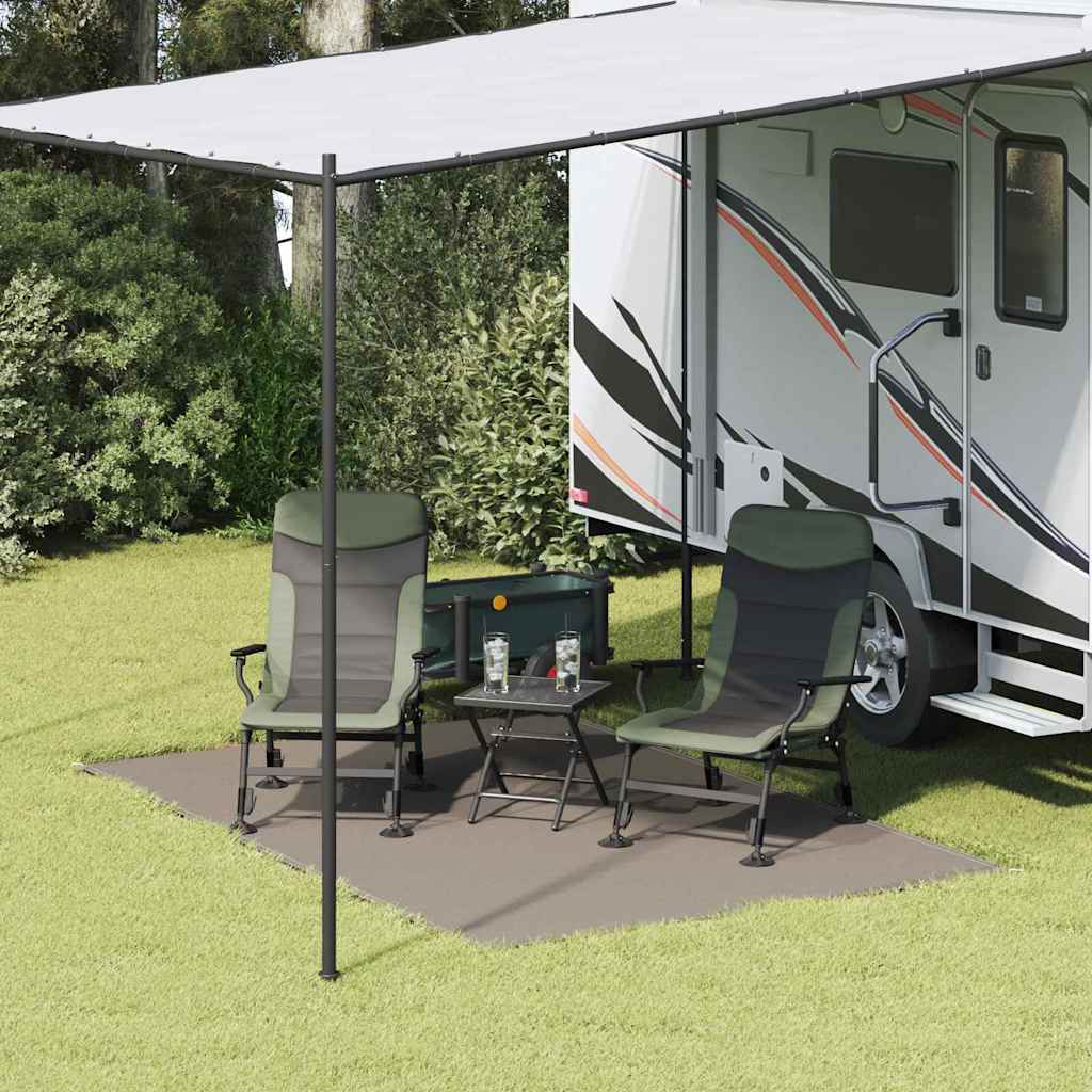 Zeltteppich Polyethylen Hellgrau