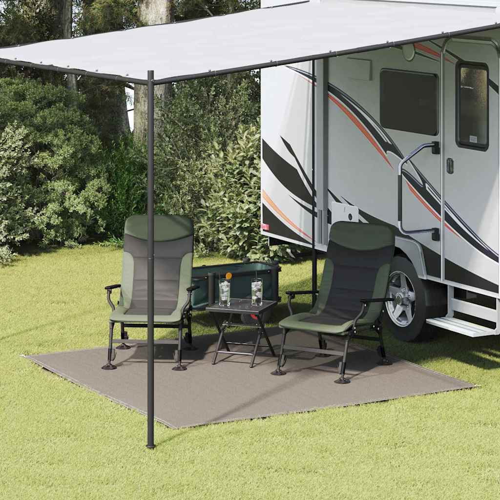 Zeltteppich Polyethylen Hellgrau