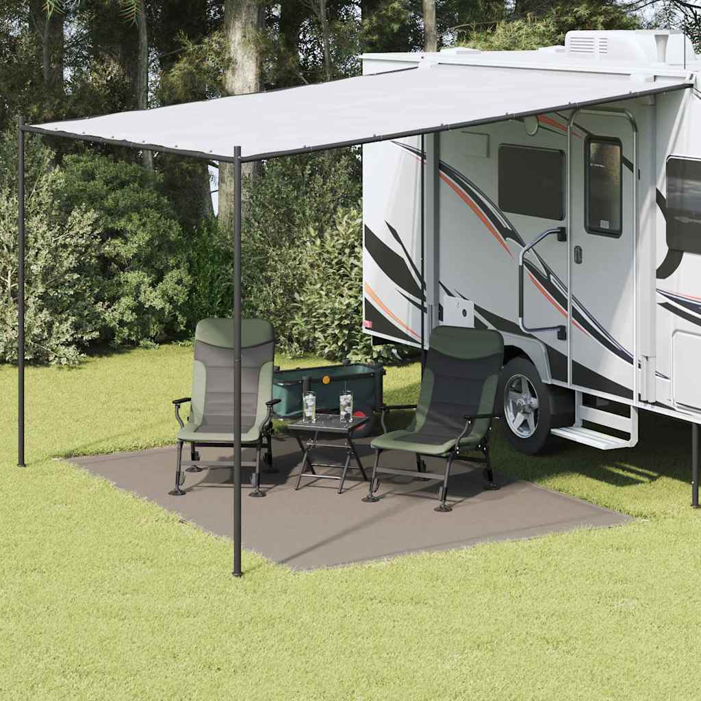 Zeltteppich Polyethylen Hellgrau