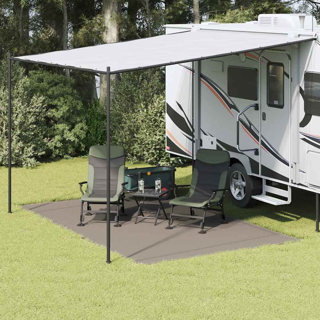 Zeltteppich Polyethylen Hellgrau