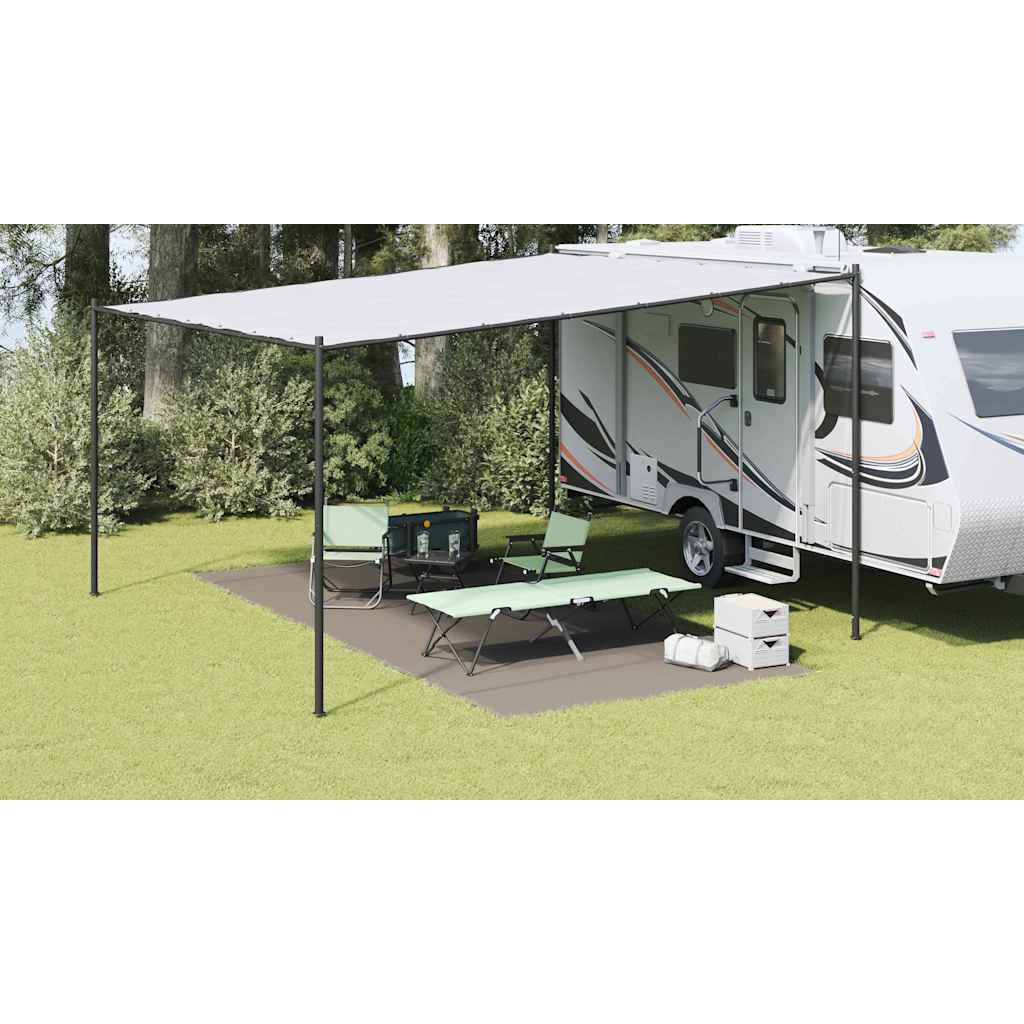 Zeltteppich Polyethylen Hellgrau