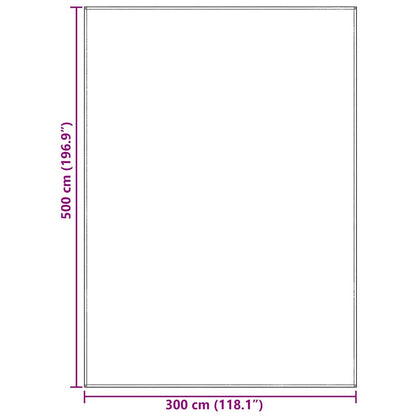 Zeltteppich Hellgrau 300 X 500 Cm Polyethylen Hellgrau