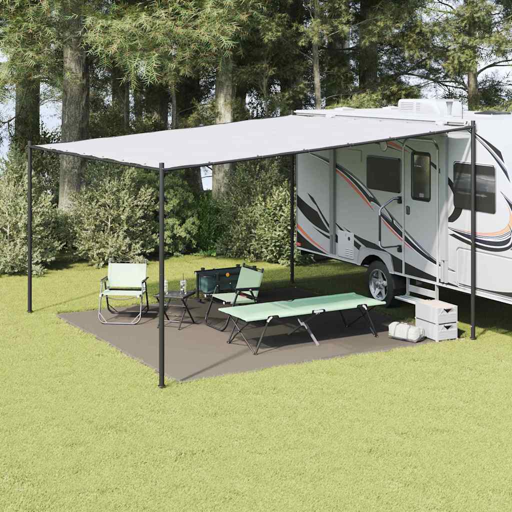 Zeltteppich Polyethylen Hellgrau