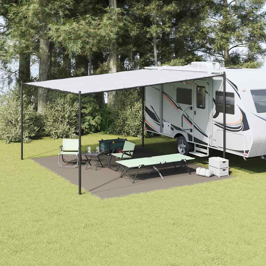 Zeltteppich Polyethylen Hellgrau