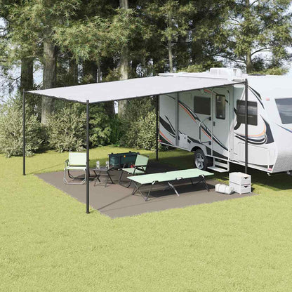 Zeltteppich Polyethylen Hellgrau