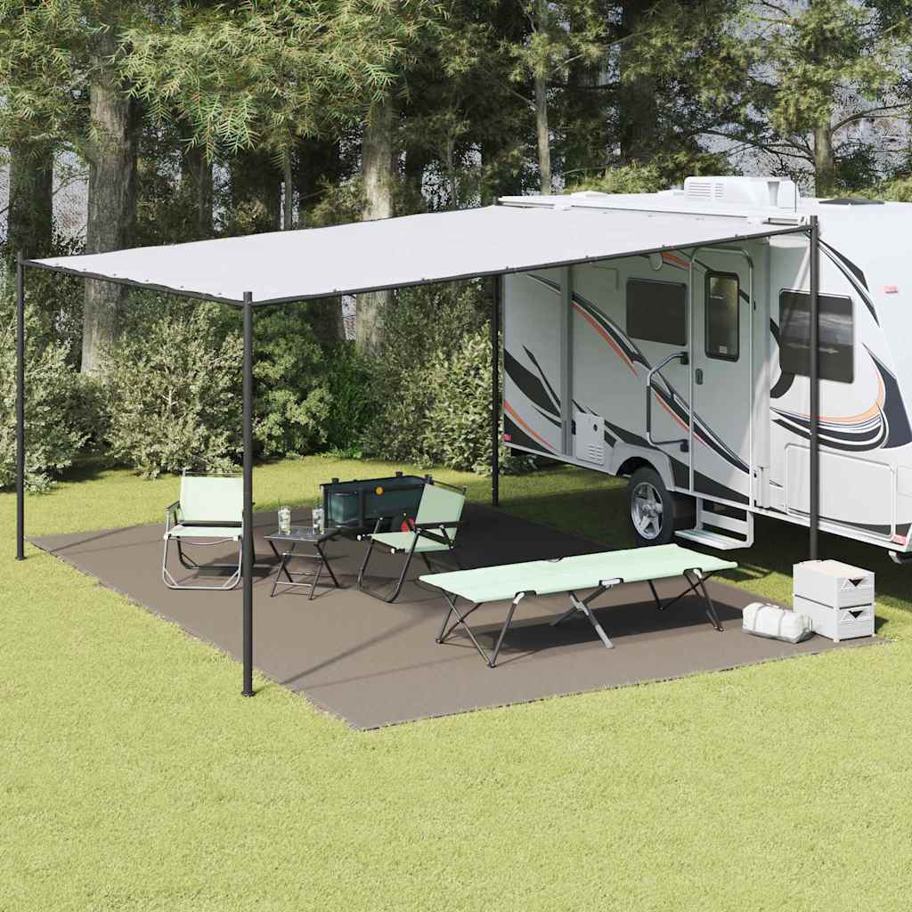 Zeltteppich Polyethylen Hellgrau