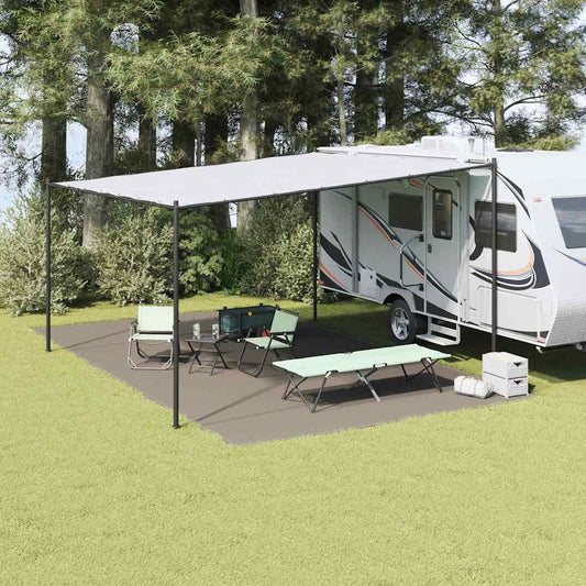 Zeltteppich Polyethylen Hellgrau