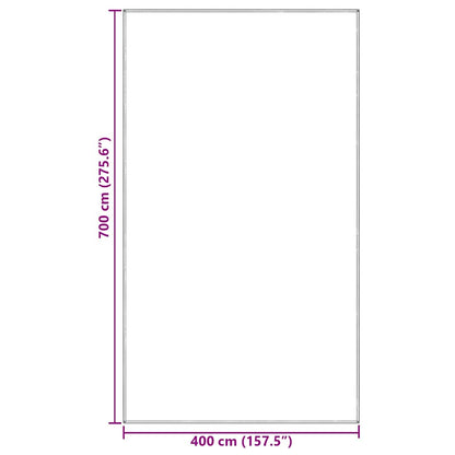 Zeltteppich Polyethylen Hellgrau