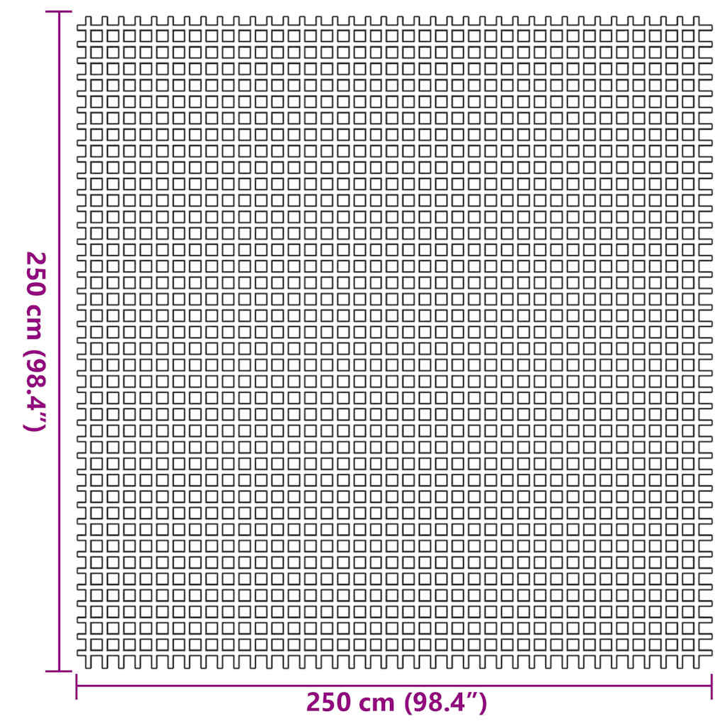 Zeltteppich 250 X 250 Cm Polyester