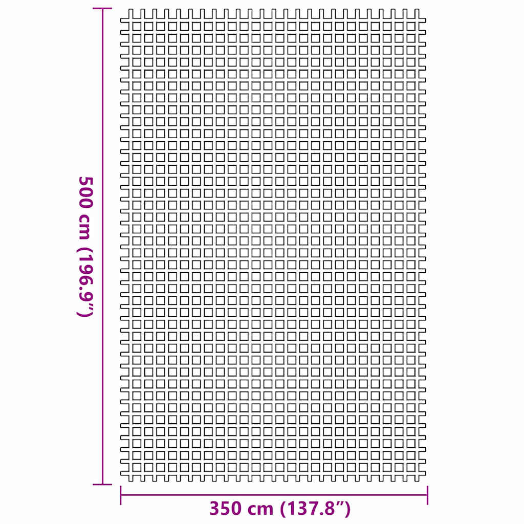 Zeltteppich 500 X 350 Cm Polyester