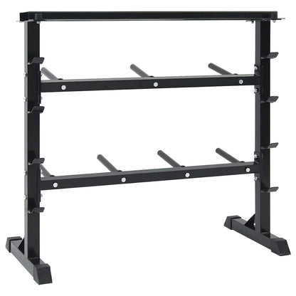 Hantel Rack Schwarz 99 X 45 X 95.5 Cm Pulverbeschichteter Stahl