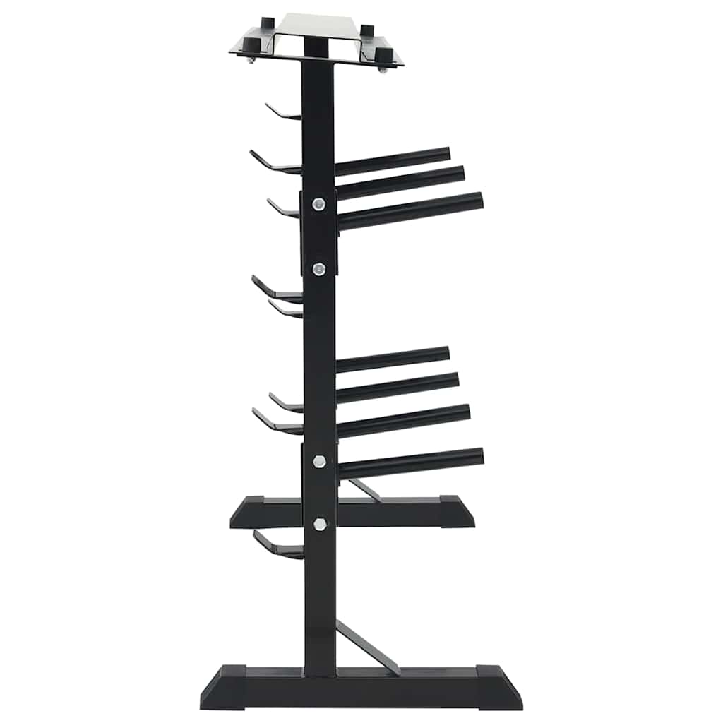 Hantel Rack Schwarz 99 X 45 X 95.5 Cm Pulverbeschichteter Stahl