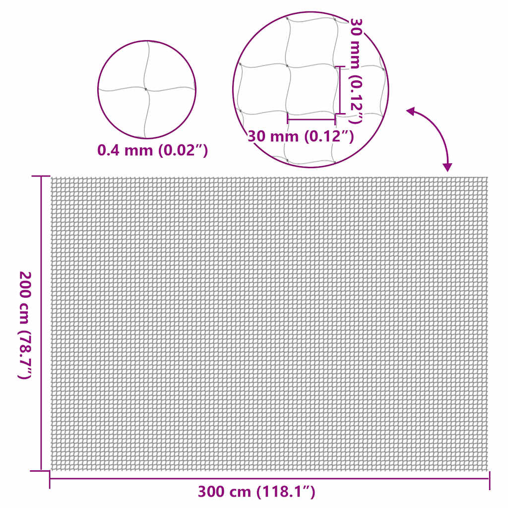 Katzennetz Transparent Nylon