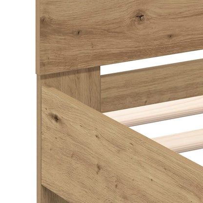 Bettgestell Holzwerkstoff Artisan-Eiche