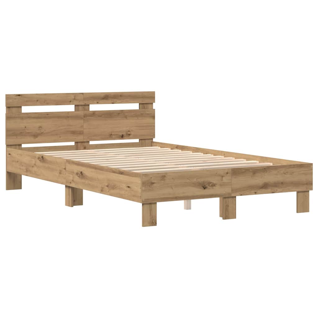 Bettgestell Holzwerkstoff Artisan-Eiche