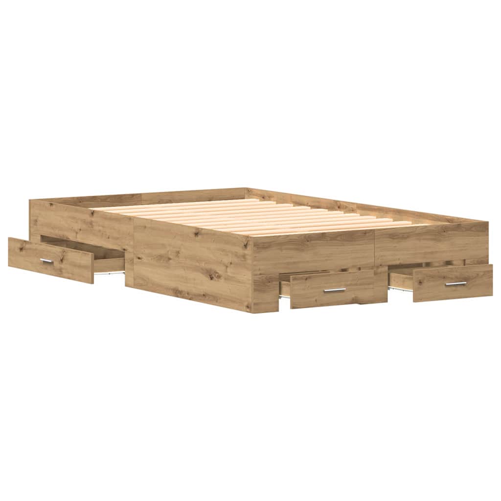 Bettgestell Mit Schubladen Artisan-Eiche