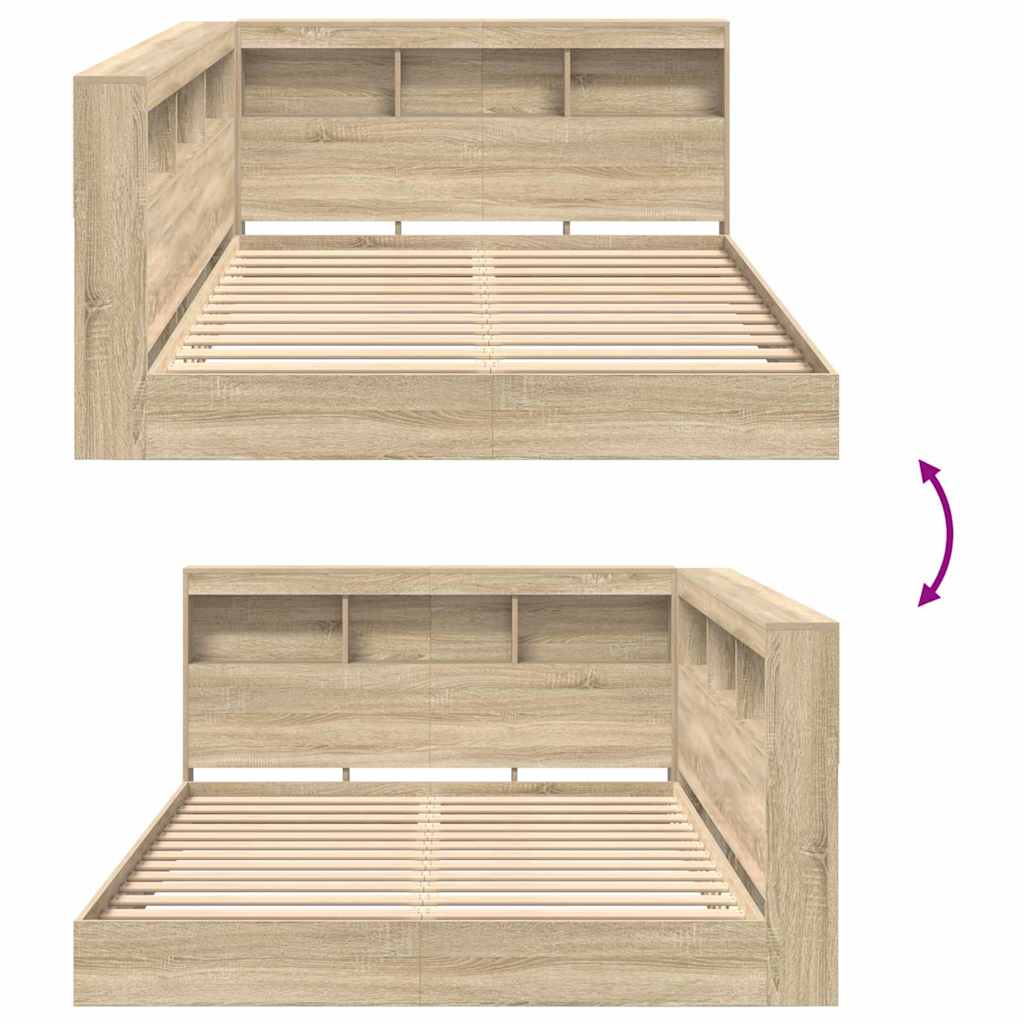 Bücherregal-Bett Holzwerkstoff