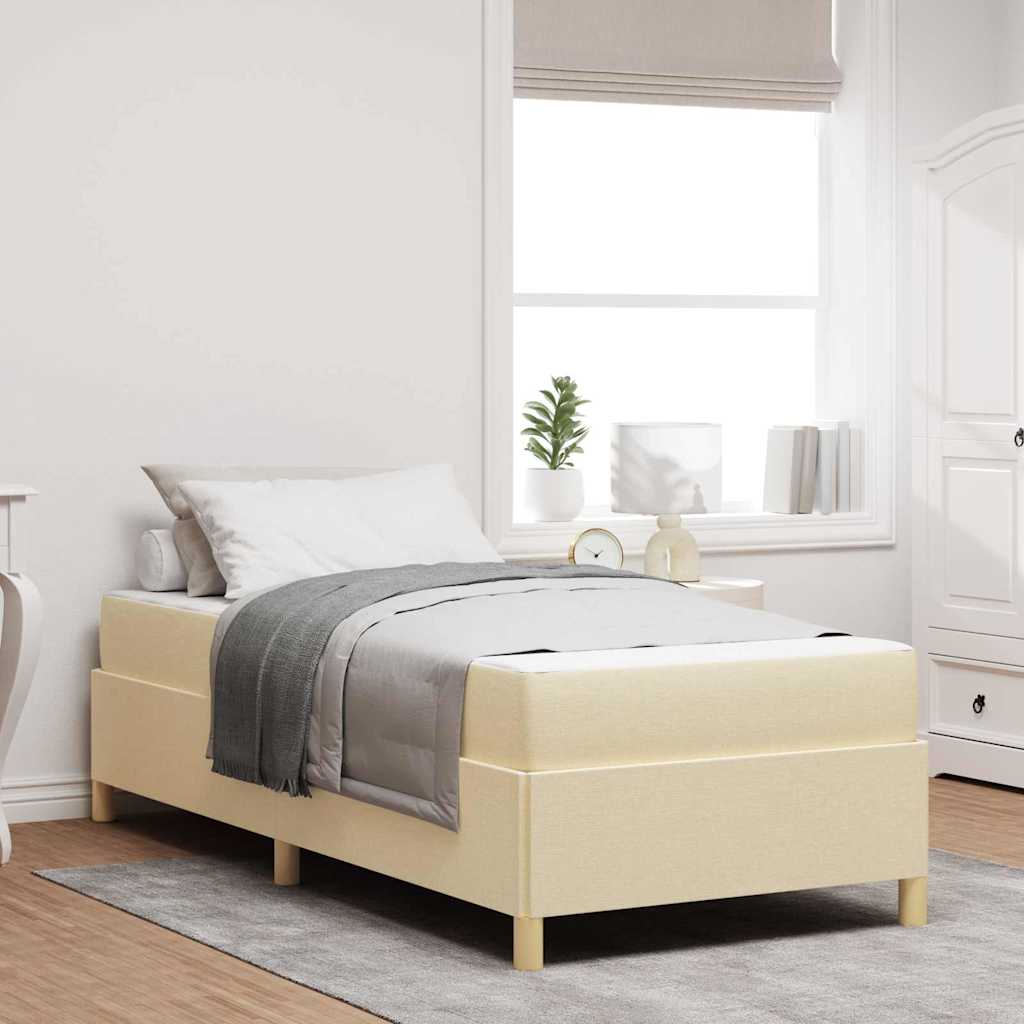 Boxspringbett Und Braun Und Weiß Stoff