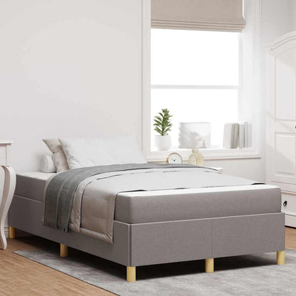 Boxspringbett Und Braun Und Weiß Stoff