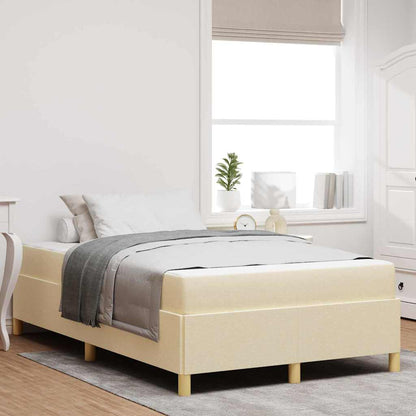 Boxspringbett Und Braun Und Weiß Stoff