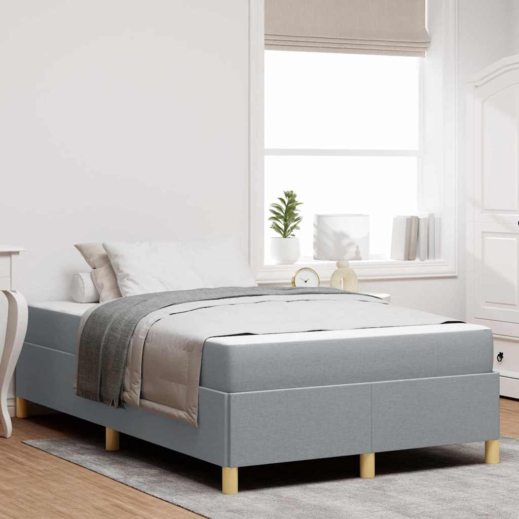 Boxspringbett Und Braun Und Weiß Stoff