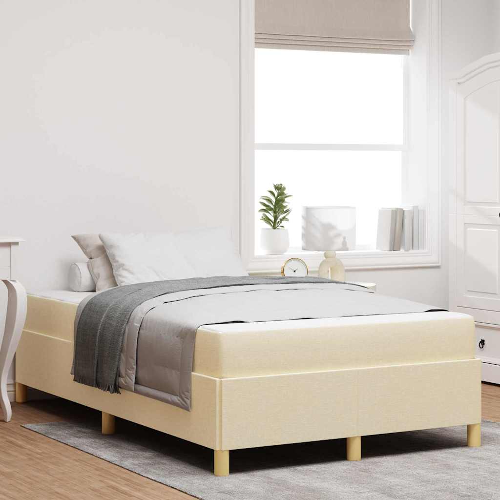 Boxspringbett Und Braun Und Weiß Stoff