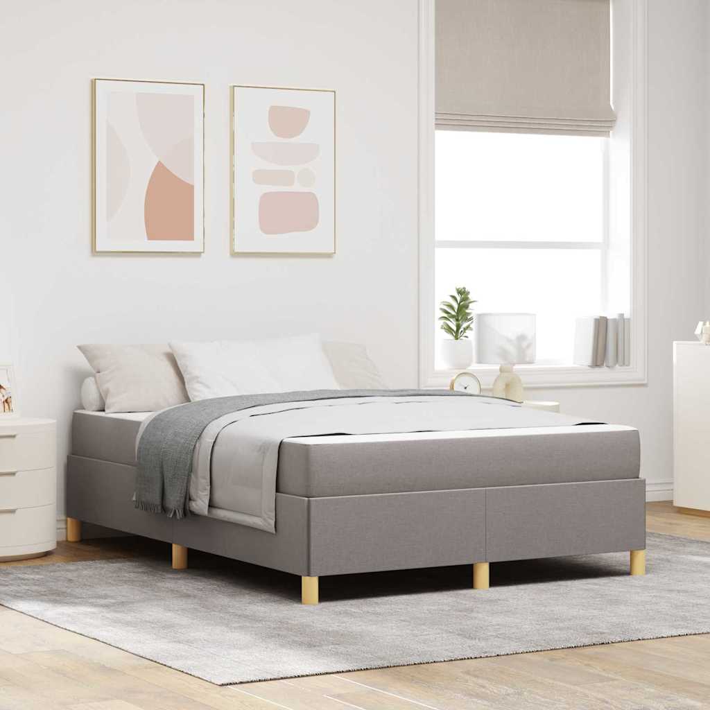 Boxspringbett Und Braun Und Weiß Stoff