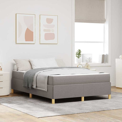 Boxspringbett Und Braun Und Weiß Stoff