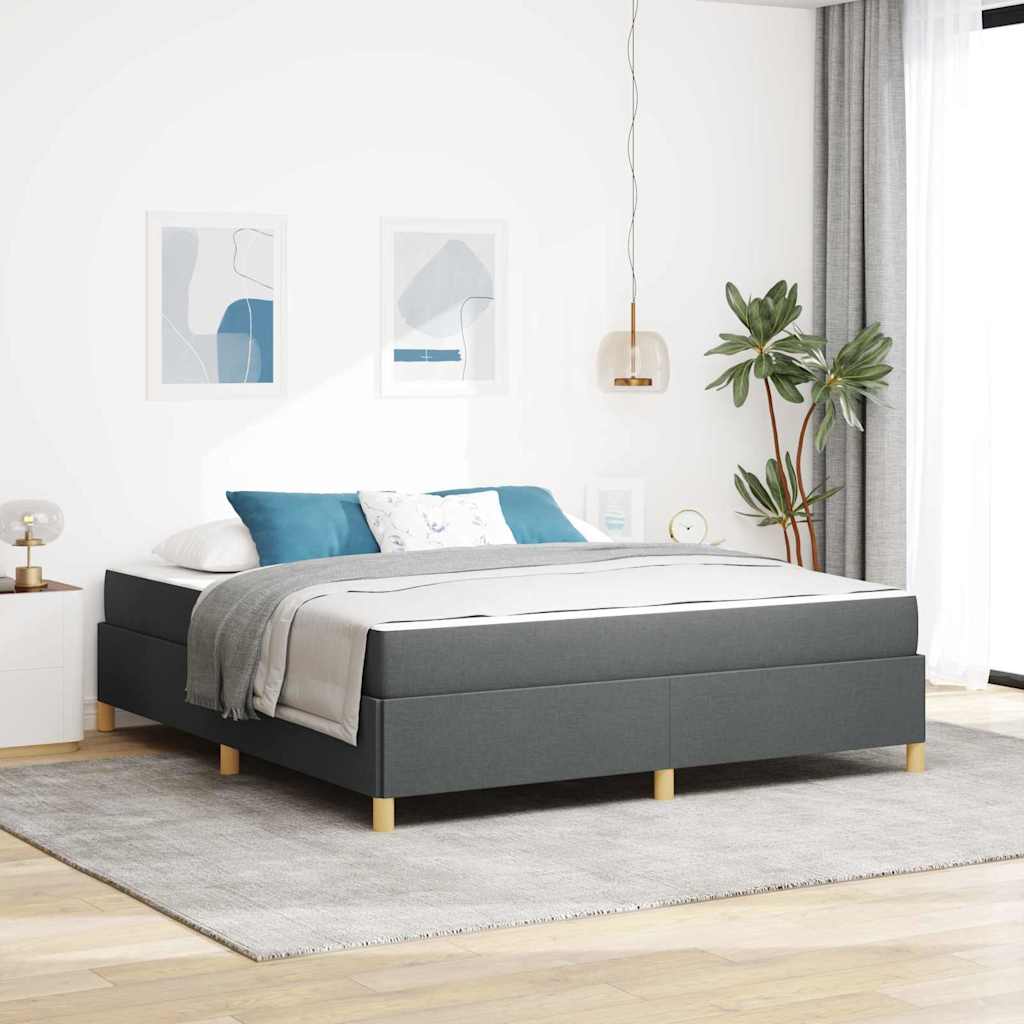 Boxspringbett Und Braun Und Weiß Stoff
