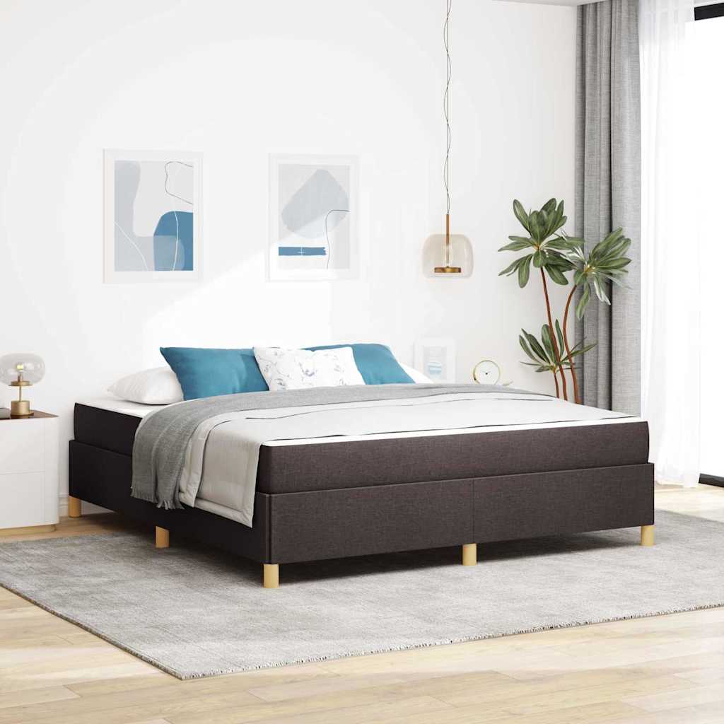 Boxspringbett Und Braun Und Weiß Stoff