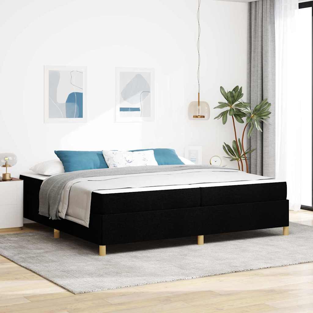 Boxspringbett Und Braun Und Weiß Stoff