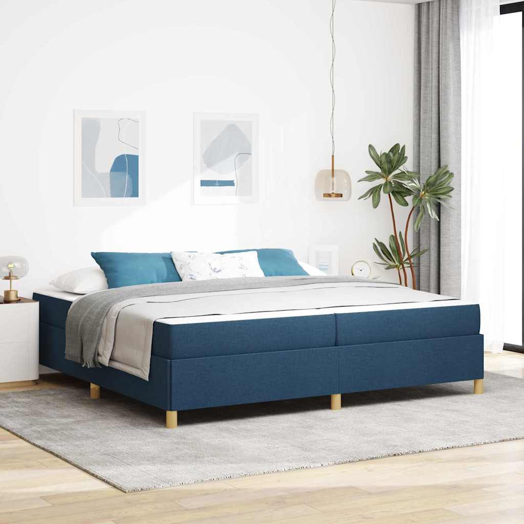 Boxspringbett Und Braun Und Weiß Stoff