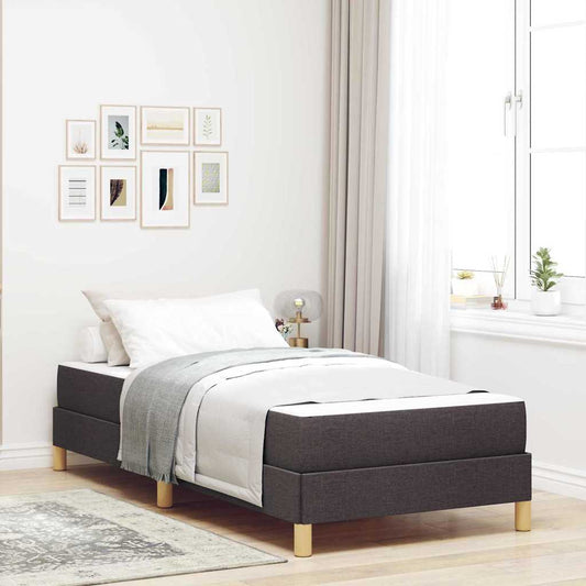 Boxspringbett Braun Stoff Und Holzwerkstoff