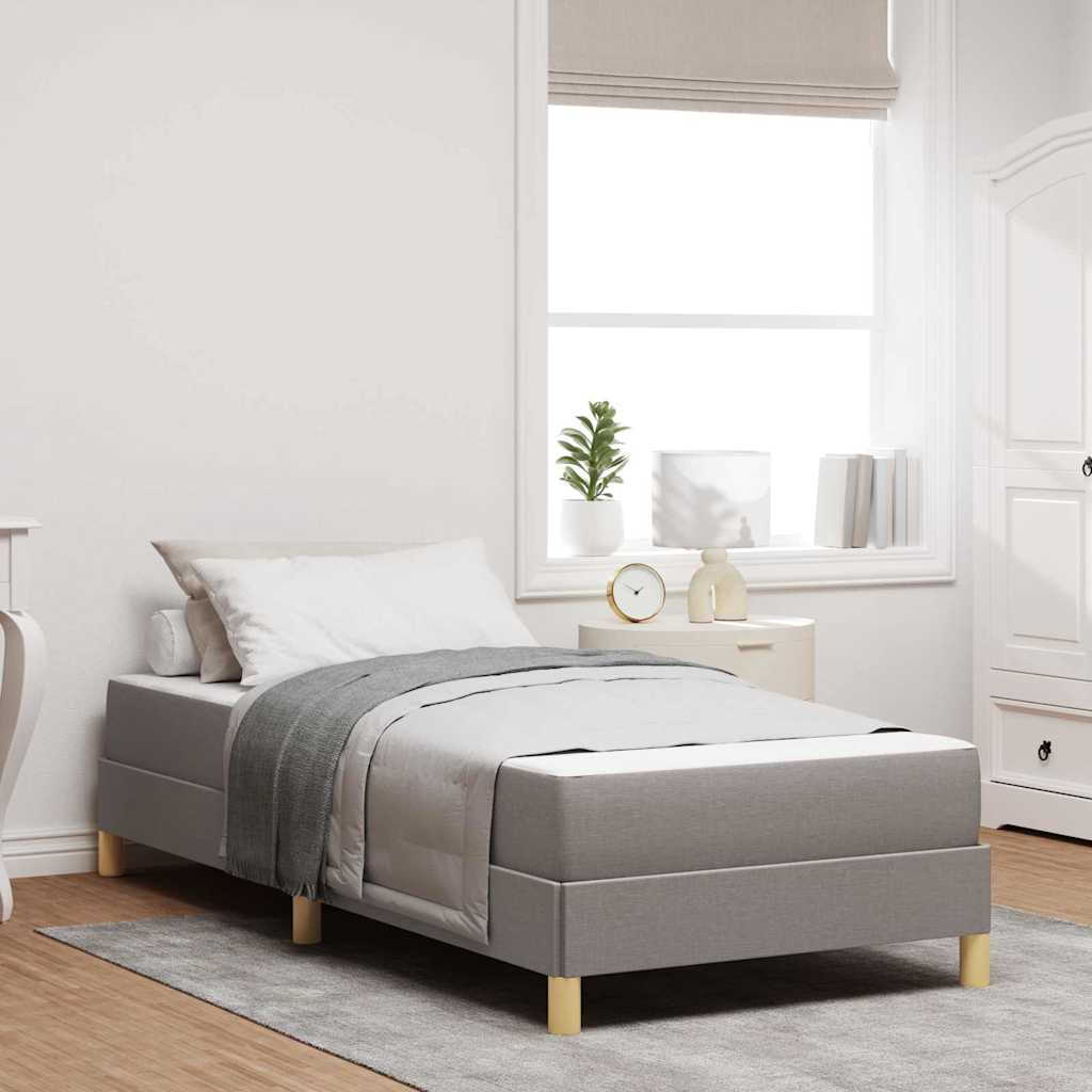Boxspringbett Braun Stoff Und Holzwerkstoff