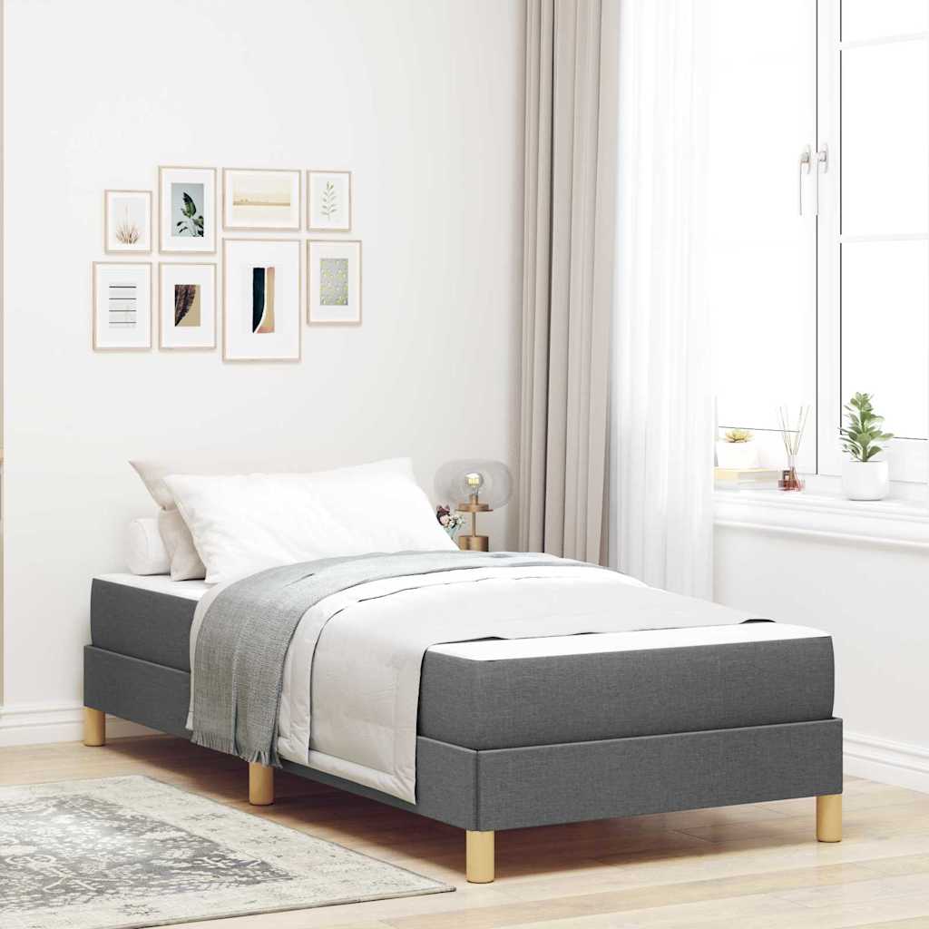 Boxspringbett Braun Stoff Und Holzwerkstoff