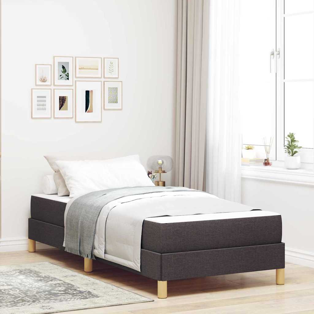 Boxspringbett Braun Stoff Und Holzwerkstoff