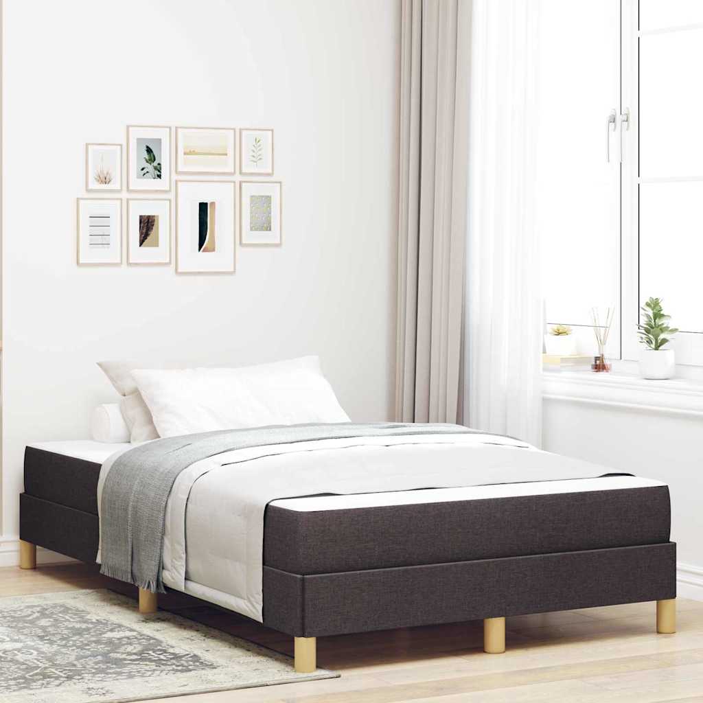 Boxspringbett Braun Stoff Und Holzwerkstoff