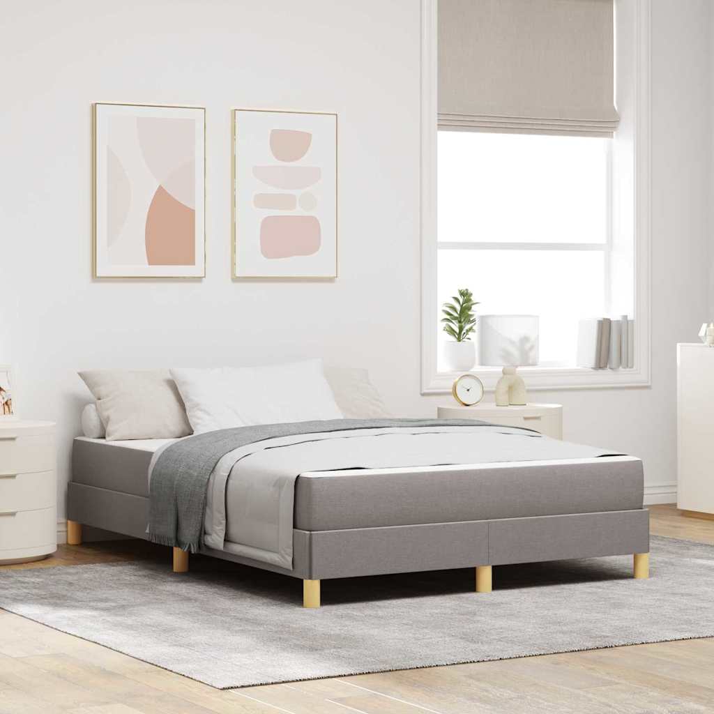 Boxspringbett Braun Stoff Und Holzwerkstoff